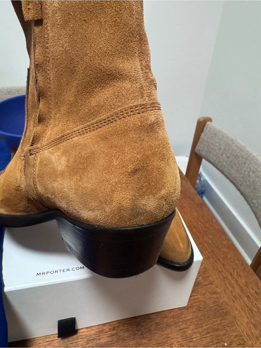 Isabel Marant Men's Suede Zip Boots in Tan Size EU 40